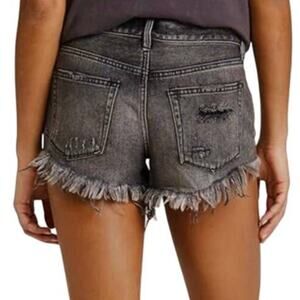 We the Free button fly jean shorts distressed cut offs 31 SH2 2584